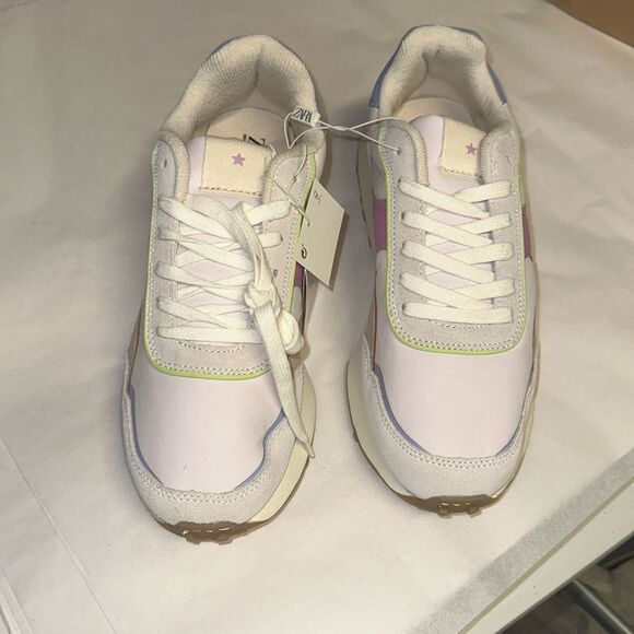 ZARA Kids | Ecru | MULTIPIECE SNEAKERS - Picture 7 of 7